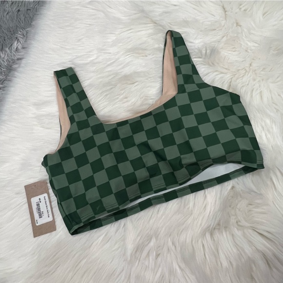 Albion Green Checkered High Waist Bikini Set M & L - Picture 10 of 14